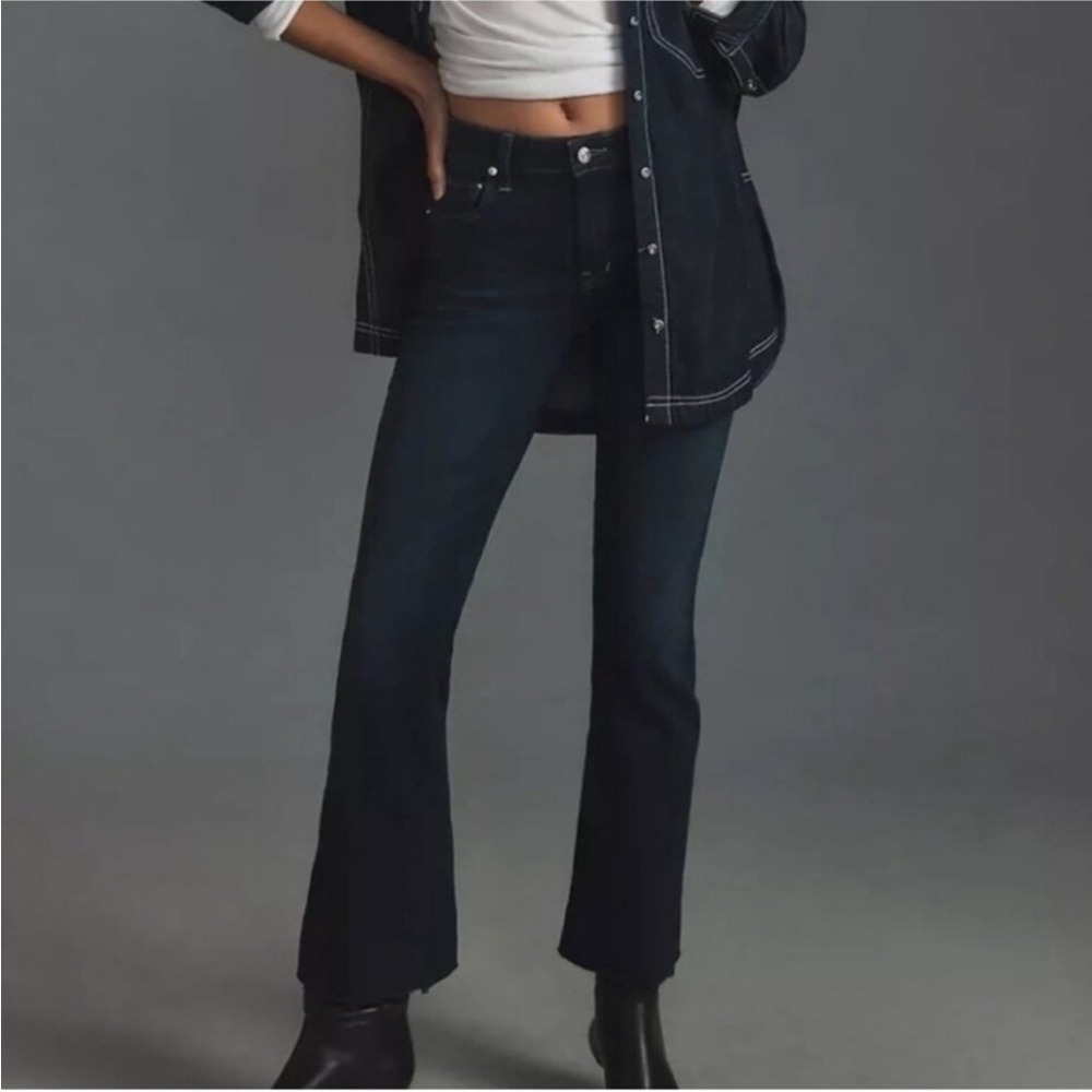 Edwin Denim Jean Anthropologie Lark Ankle‎ Raw Hem size 31 Dark Wash NWT